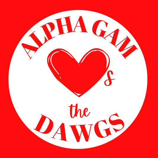 Seeing Red- Loves the Dawgs Sticker!